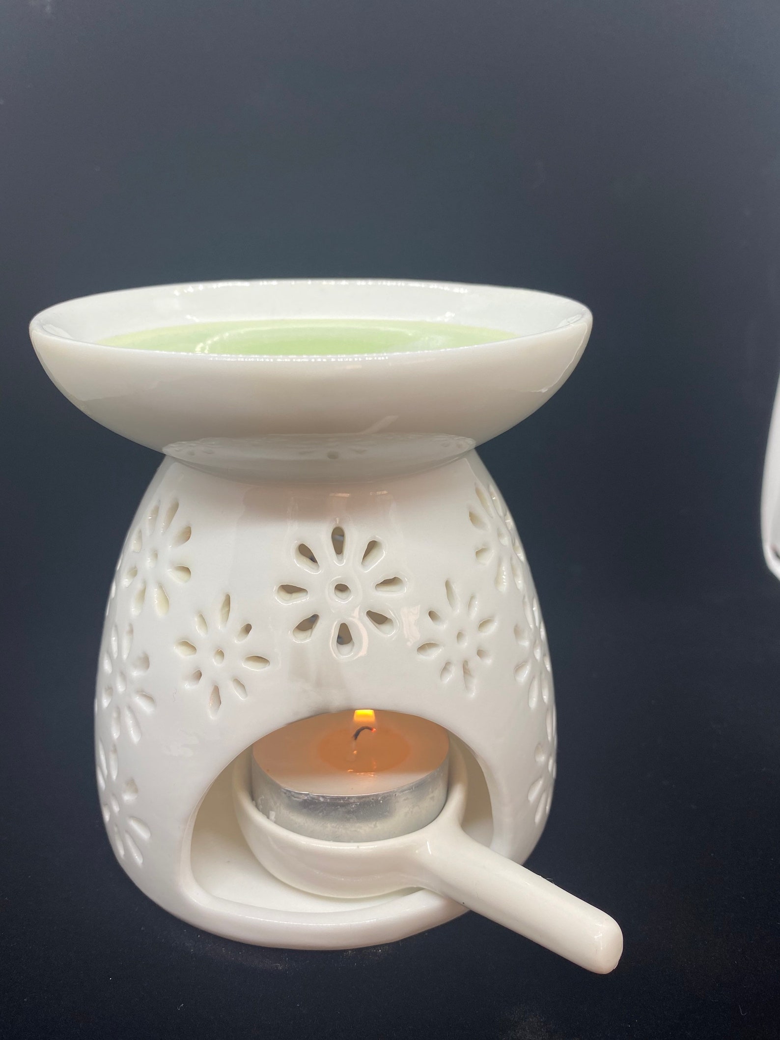 Tea Light Wax Warmer Ceramic Candle Wax Melt NonElectric Etsy