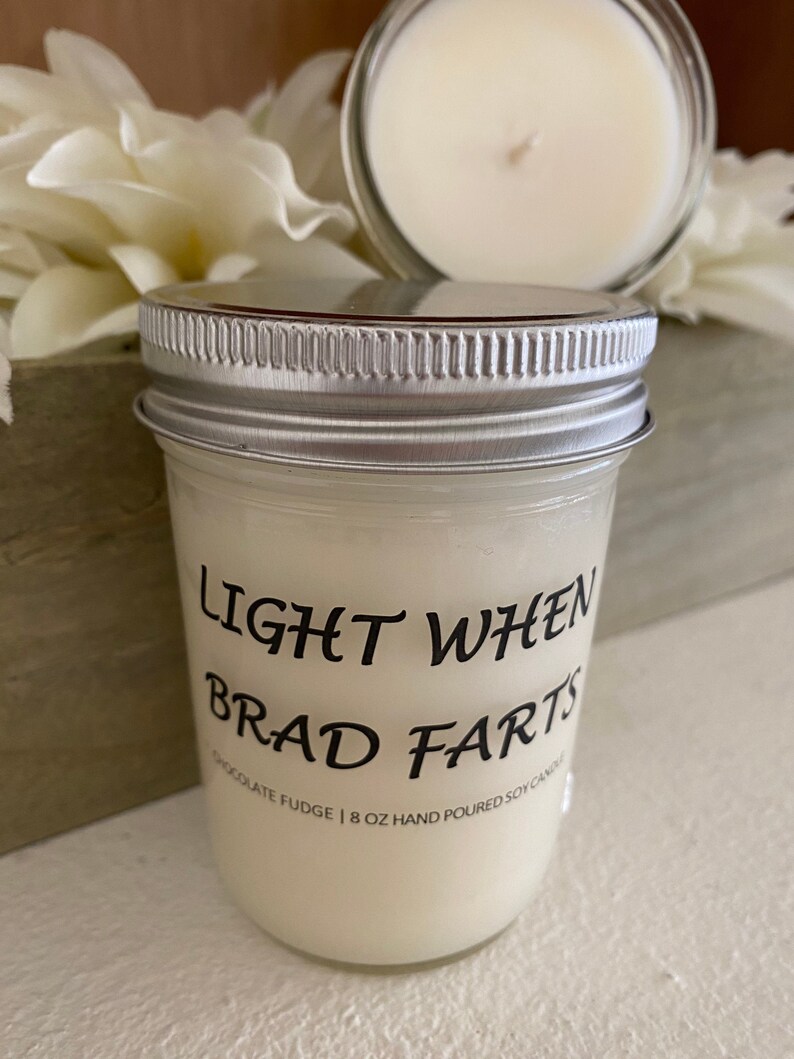 Personalized Gift Fart Candle Light When Name Etsy