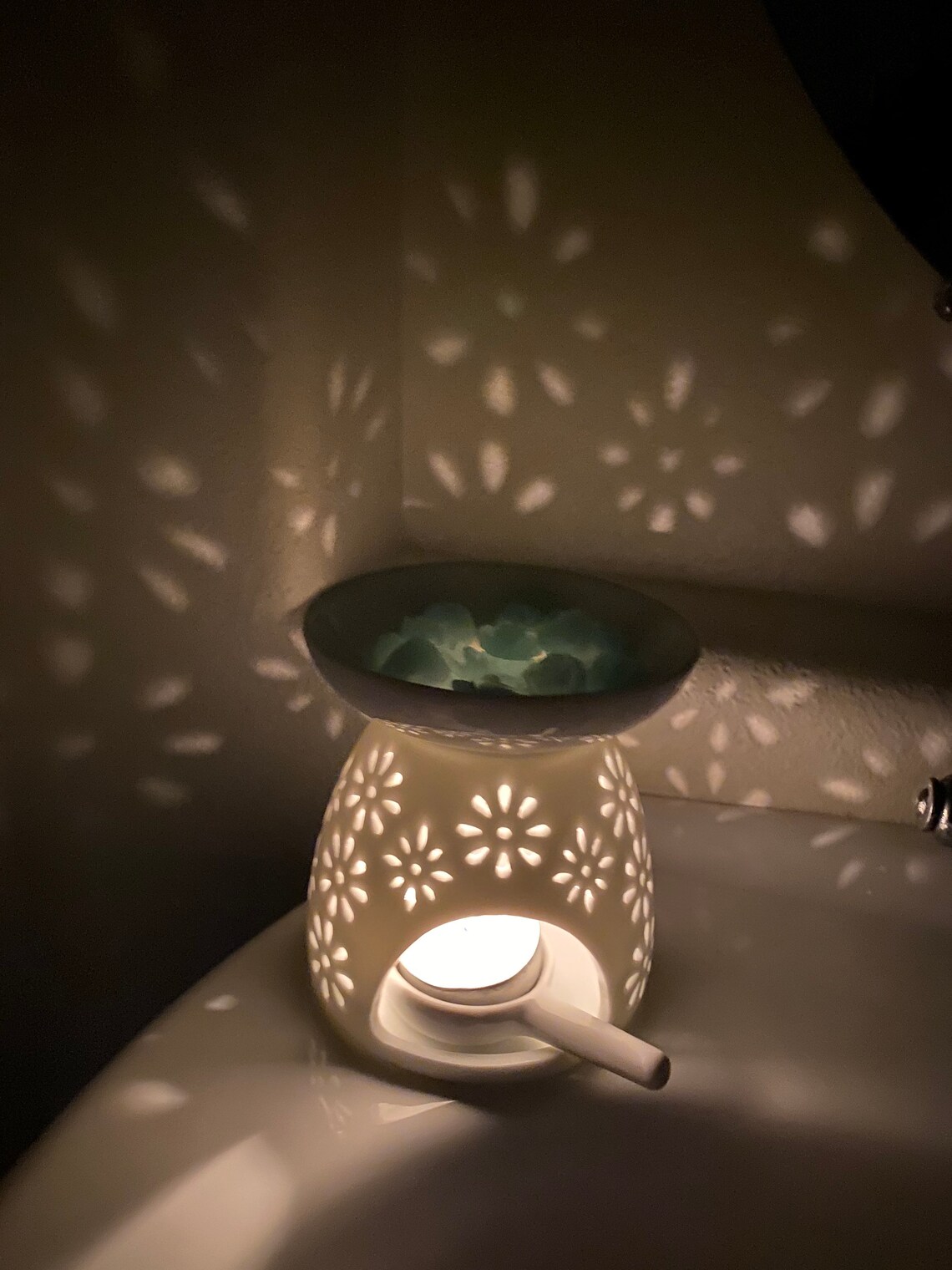 Tea Light Wax Warmer Ceramic Candle Wax Melt NonElectric Etsy