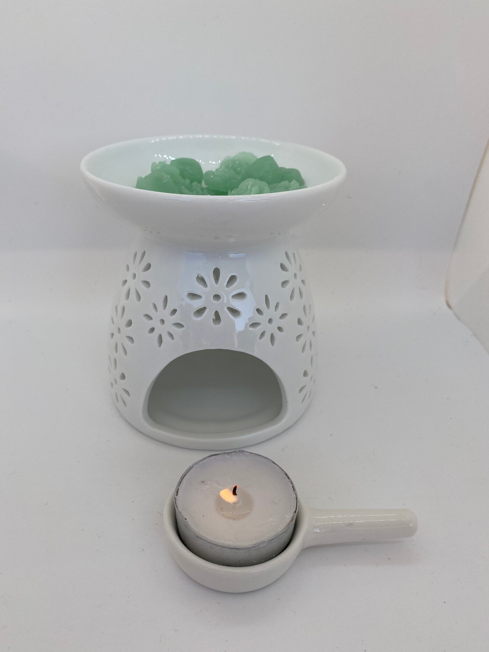 Tea Light Wax Warmer Ceramic Candle Wax Melt NonElectric Etsy