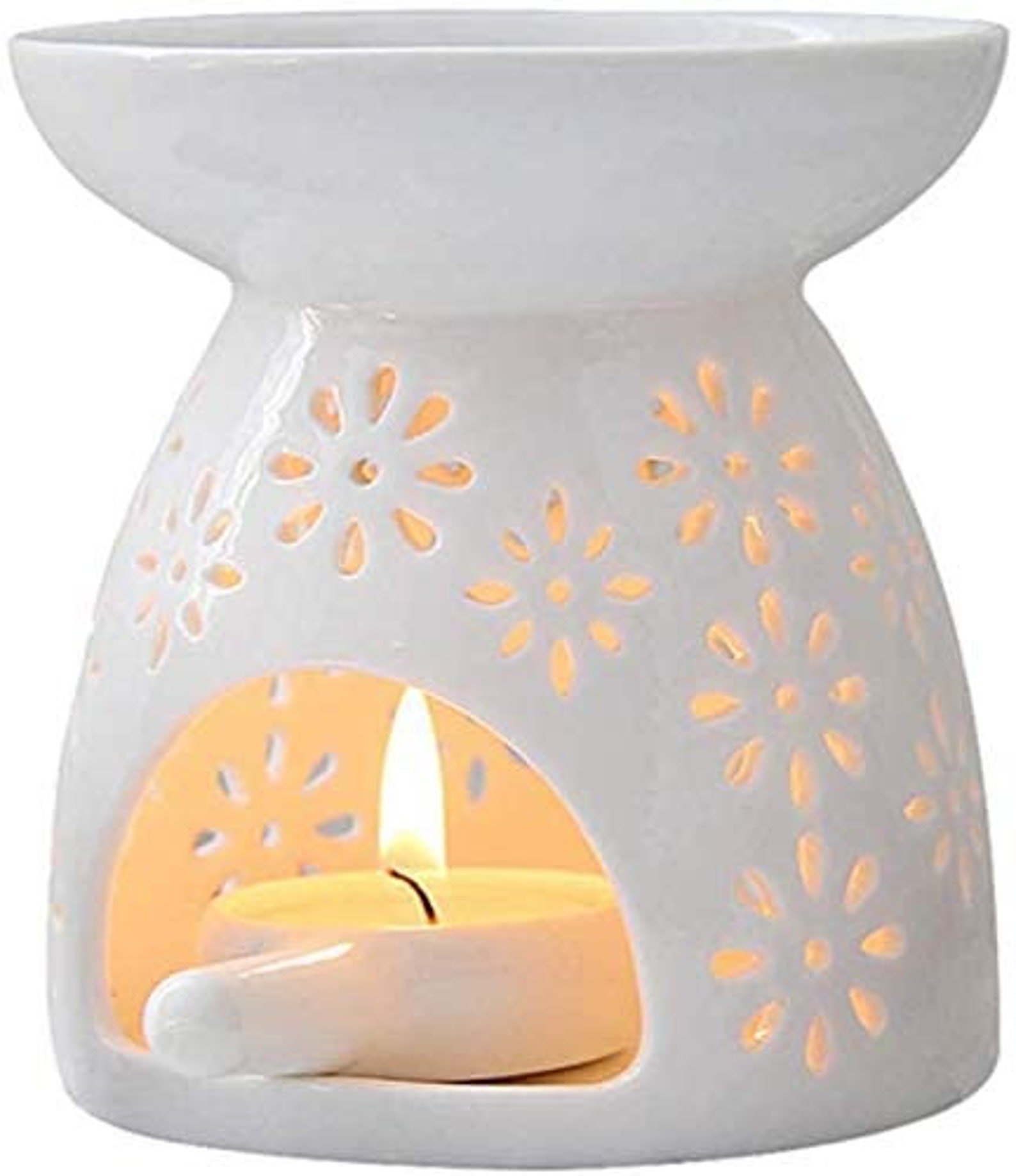 Tea Light Wax Warmer Ceramic Candle Wax Melt NonElectric Etsy