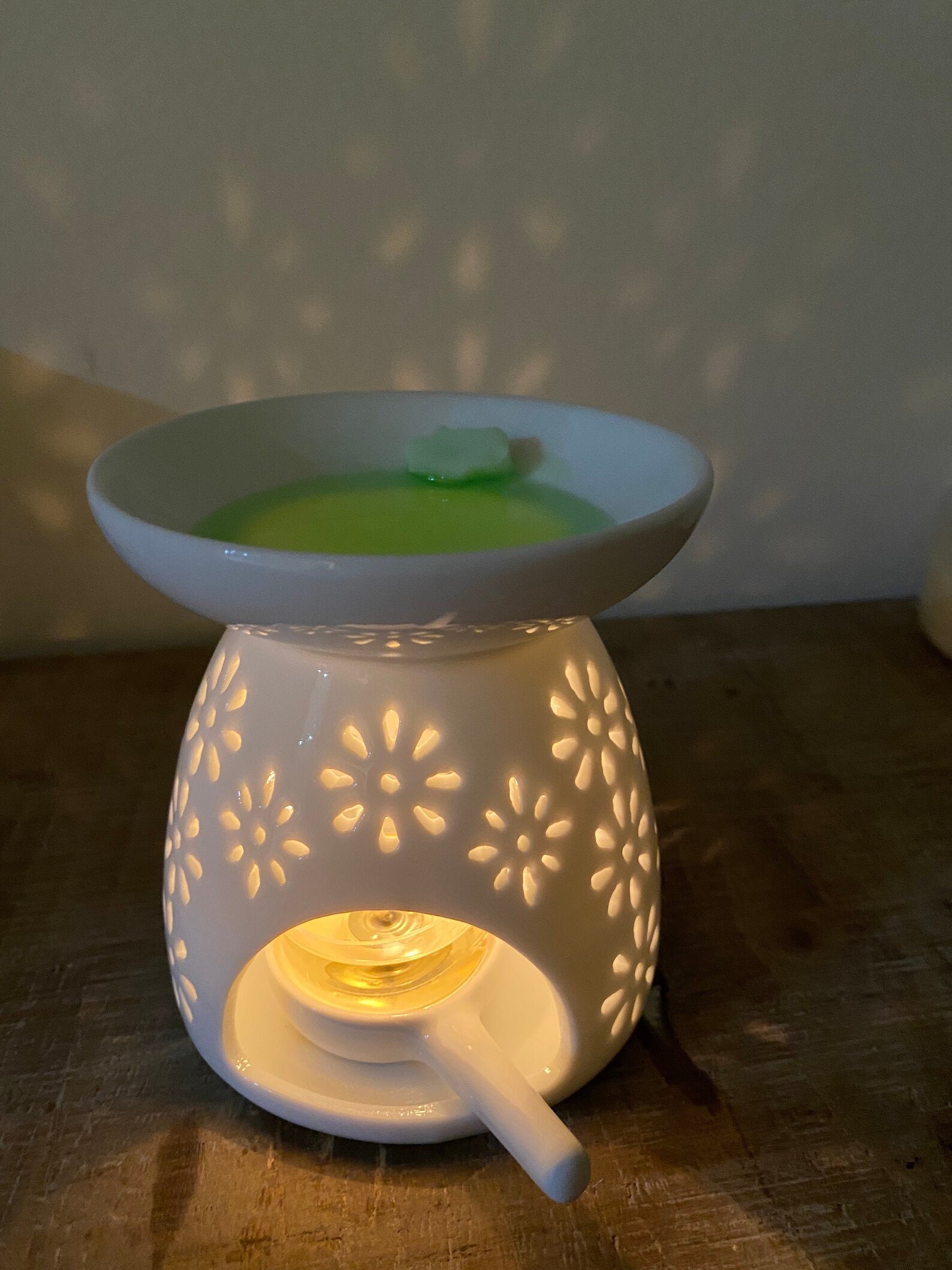 How To Use Essential Oils In Wax Warmer Tea Light Wax Warmer Ceramic Candle Wax Melt Non-Electric | Etsy