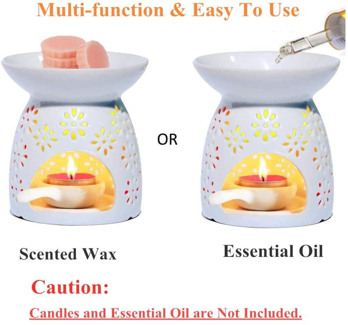 Tea Light Wax Warmer Ceramic Candle Wax Melt NonElectric Etsy