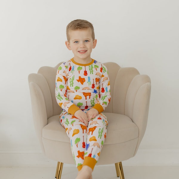 Texas Bamboo Pajamas | Lonestar State | New Baby Gift |