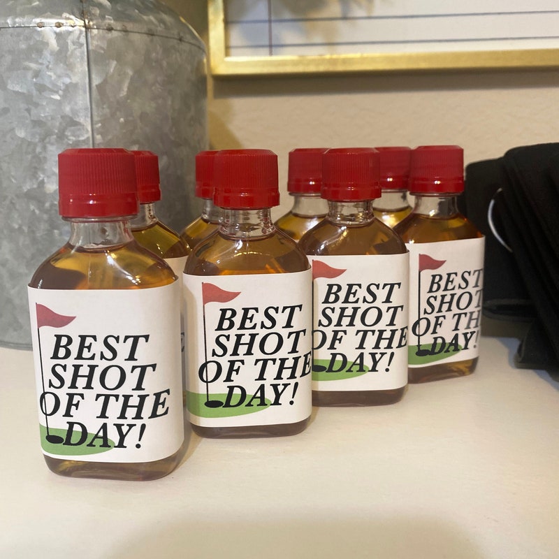 Shot Labels for Golf Party, Golf Bachelor Party Decor, Bachelor Party Gifts, Bachelor Party Favors