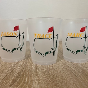 Master's Golf Cups, Golf Party Cups, Golf Weekend Decor, Bachelor Party Decor, Golf Party Favors