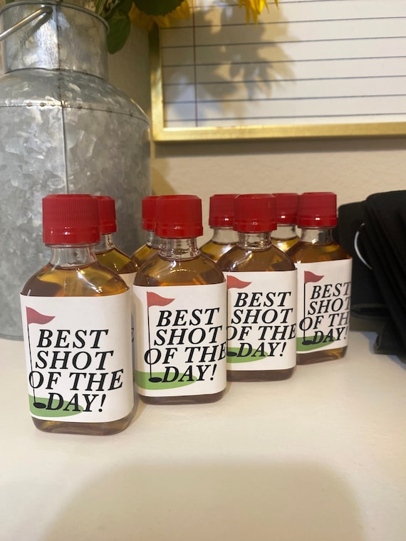 Golf Party Shot Labels, Bachelor Party Favors