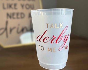 Kentucky Derby Cups: Frosted 16oz Party Decor