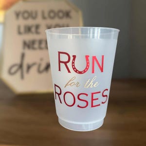 Copos Kentucky Derby: Decoração de festa fosca, 16oz