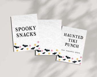 Summerween Party Prints: Spooky Tropical Halloween Decor (Digital Download)