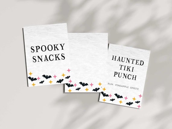 Summerween Party Prints: Spooky Tropical Halloween Decor (Digital Download)