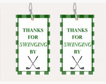 Golf Party Favor Tags: Editable Printable Gift Tags (Digital Download)