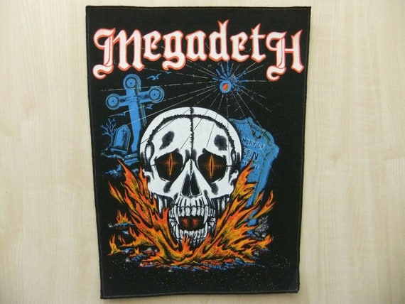 Megadeth Skull Rückenaufnäher Backpatch