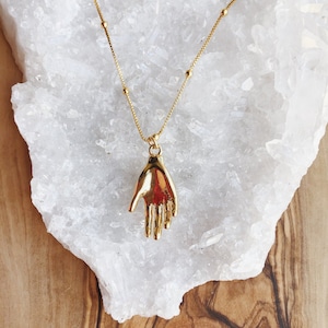 Beyond | Gold Filled Satellite Chain Gold Plated Hand Boho Hippie Modern Necklace