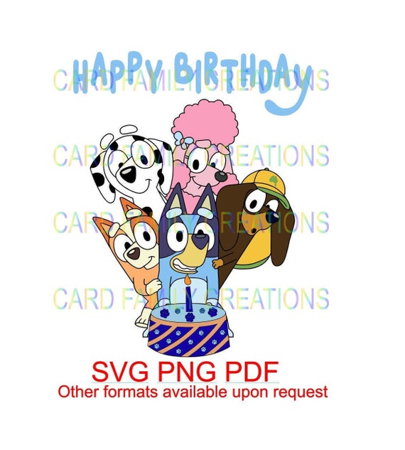 Bluey SVG Bluey birthday svg Bluey birthday png bluey | Etsy