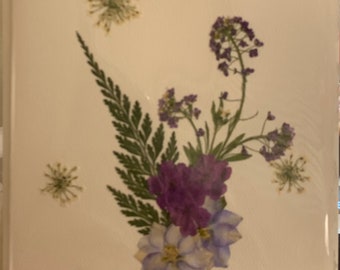 Blank Dried Flower Notecard