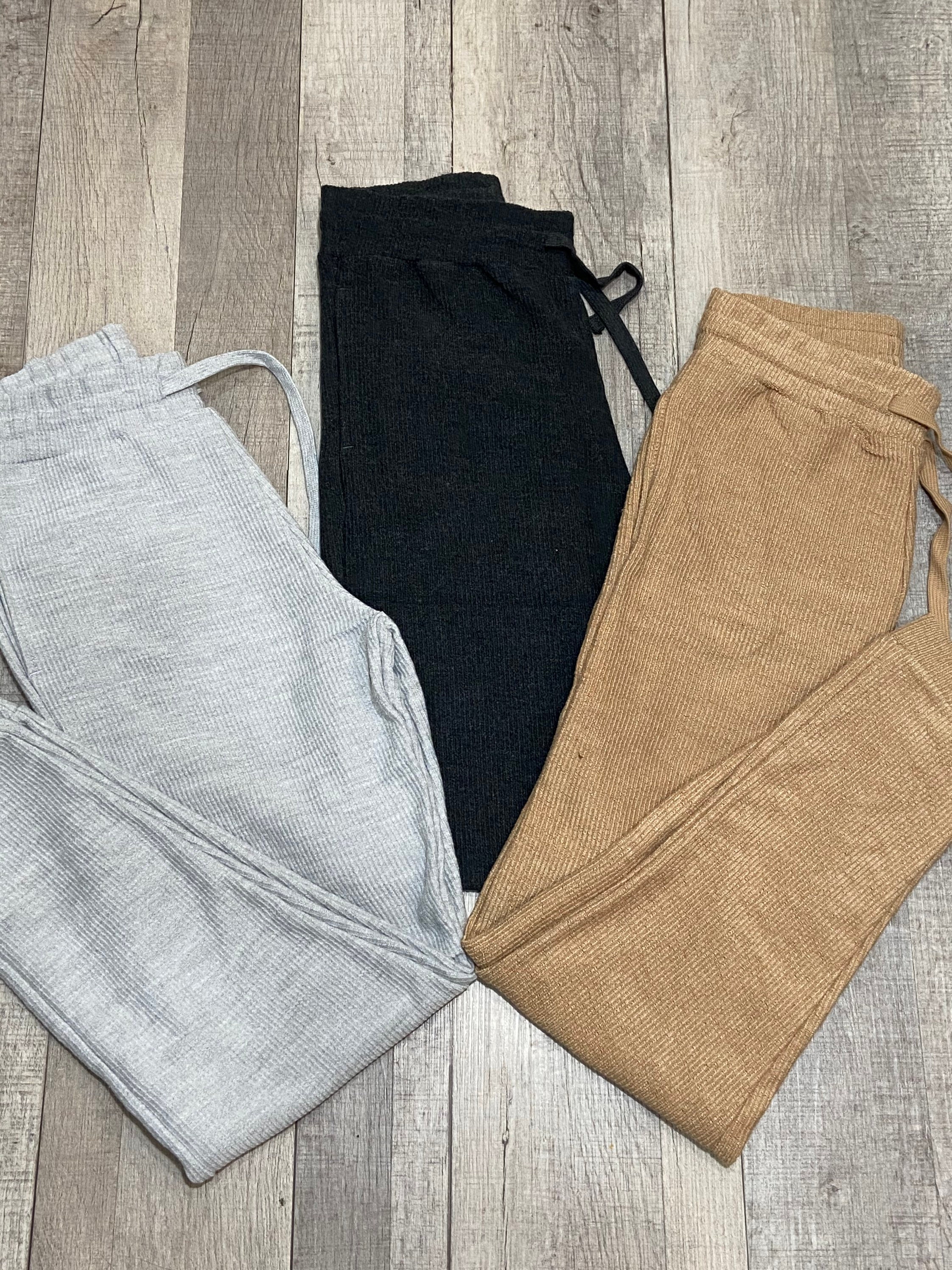 Waffle knit pants for Woman Sizes SXL. Comfy Cozy Chic Etsy