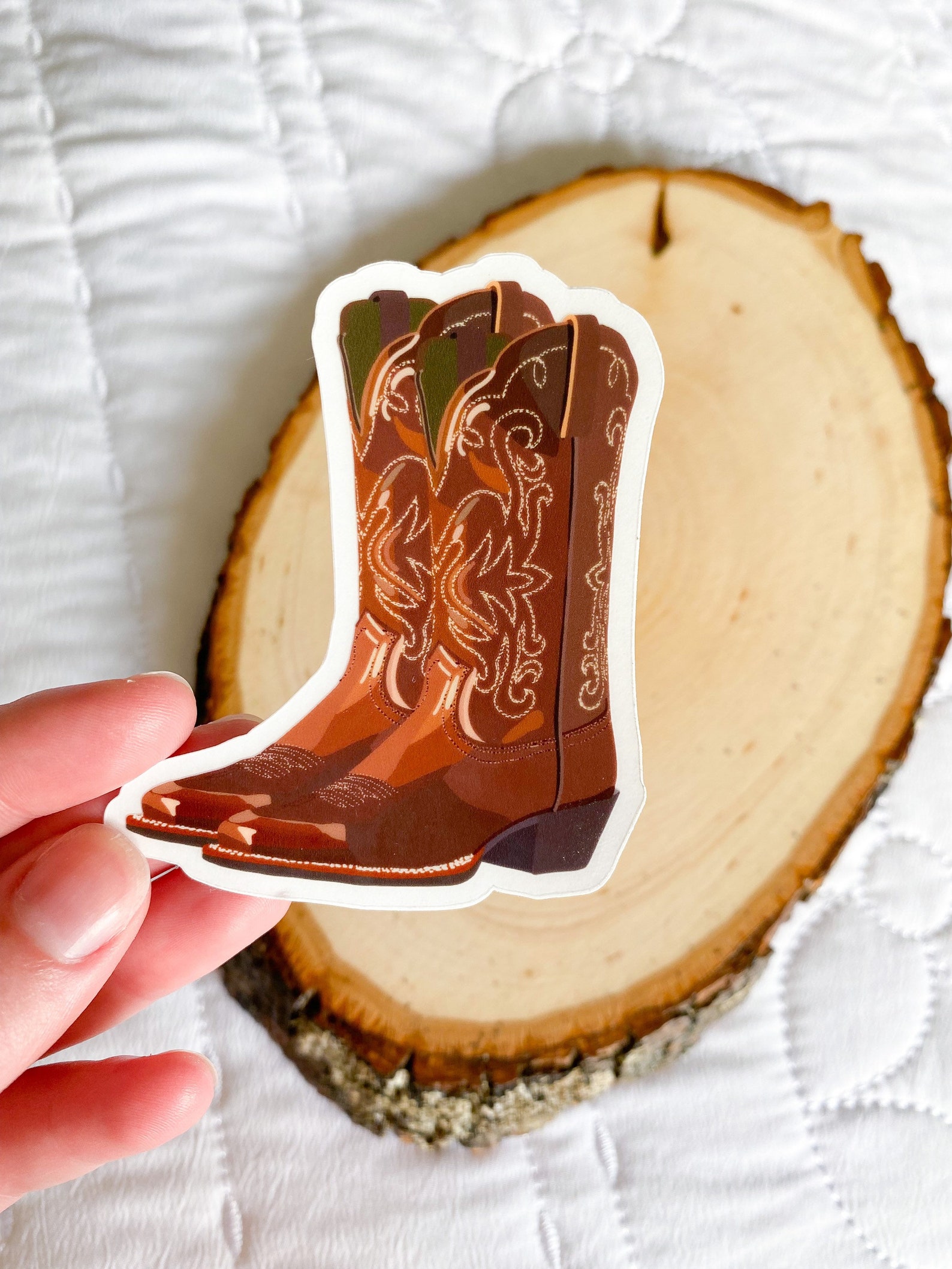 Cowboy Sticker Cowboy Boots Sticker Western Sticker Rodeo Etsy