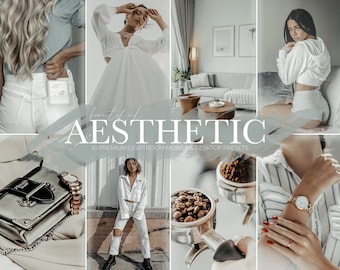 10 AESTHETIC Lightroom Presets, Mobile Presets, Desktop Presets - Influencer Lifestyle Preset Bundle for Blogger Instagram Fashion Filter