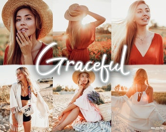 7 Graceful Lightroom Presets | Mobile Presets | Instagram Presets | Blogger Presets - Bright Travel Influencer Photo Preset Filter