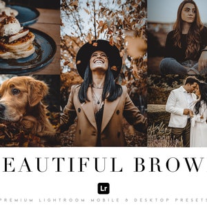 7 Lightroom Mobile Presets Desktop | Braunes Preset für Herbst, Hochzeit, Hund und Reisen, Influencer Blogger Instagram Filter Chocolate Style