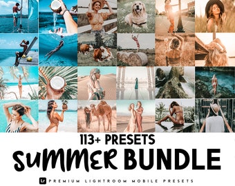 Summer Presets for Lightroom Mobile & Desktop Preset Bundle | Blogger Presets, Influencer Presets, Travel Presets, Instagram Filter