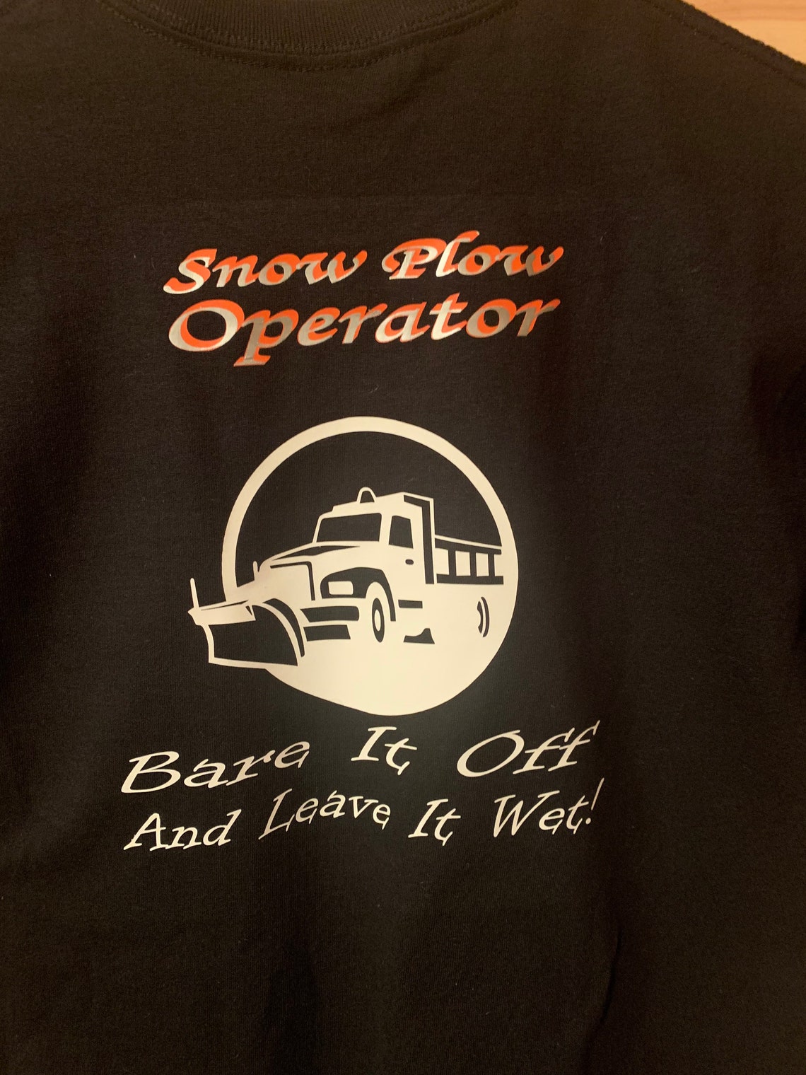 Snow Plow Operator Hoodie Etsy