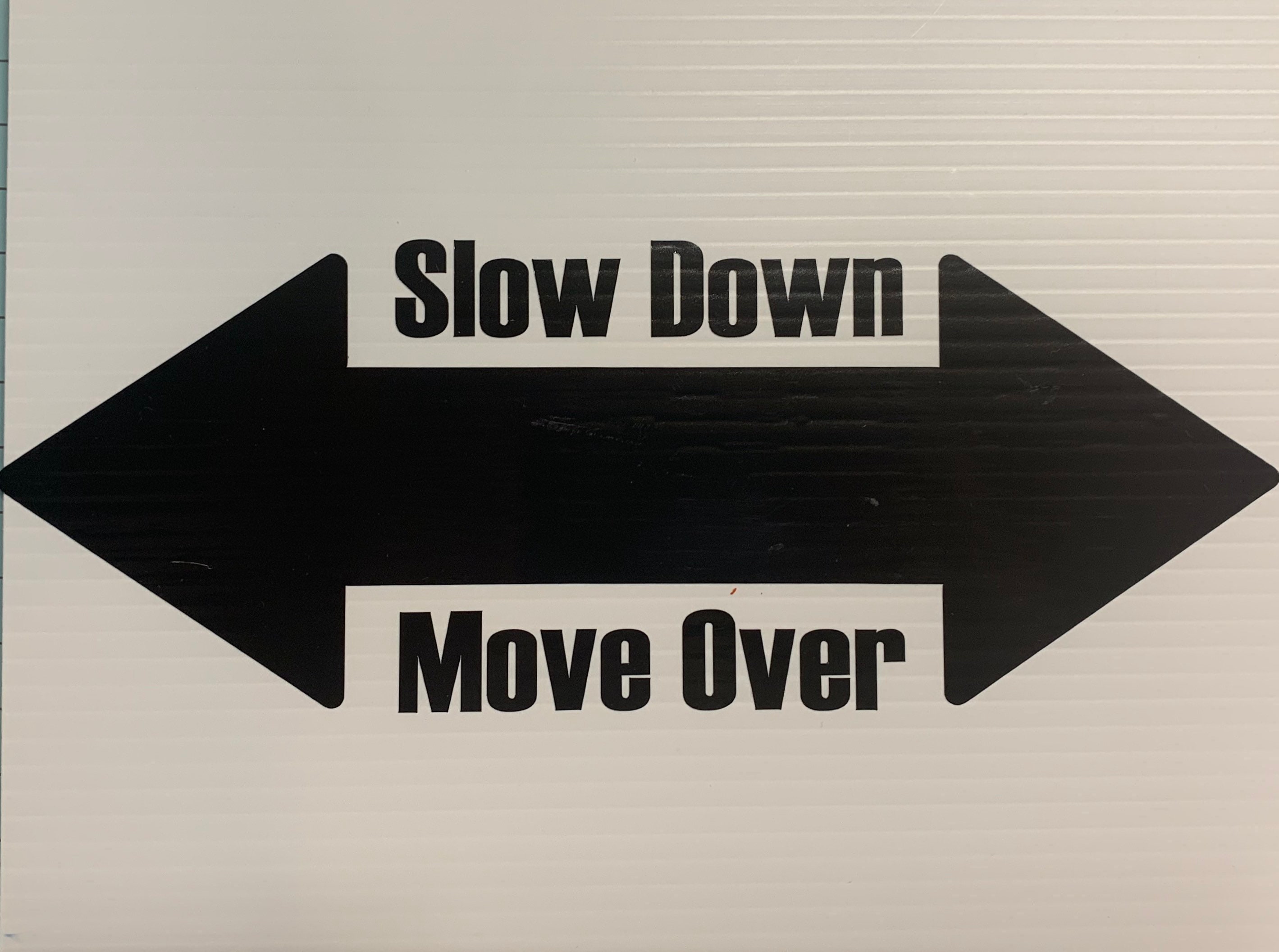 slow down move over flag slow down move over flag