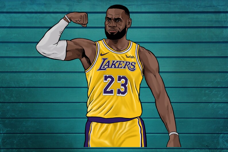 Download Lebron james 'lakers' SVG cut file t-shirts Cricut SVG | Etsy