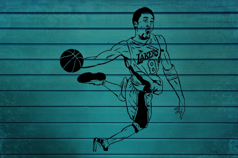 Download Kobe bryant 'lakers' SVG cut file t-shirts Cricut SVG | Etsy