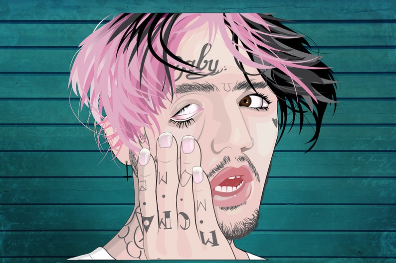 Download Lil peep svg cut file boss t-shirts Silhouette Cricut SVG | Etsy