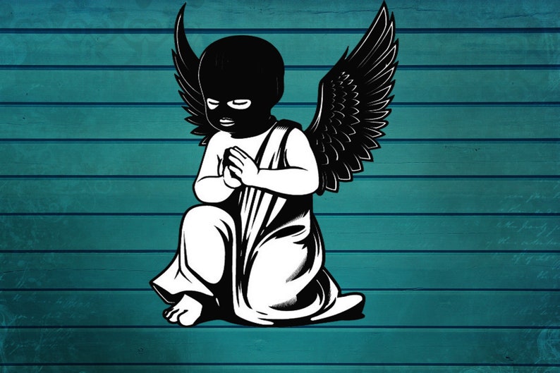 Angel wear balaclava ski mask SVG cut file tshirts Cricut Etsy