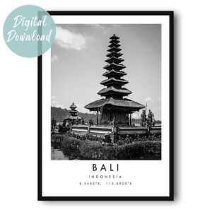 Impressão de viagem em Bali | Download digital | 25 opções de tamanho diferentes