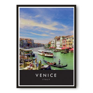 Venice Travel Print, Italy poster Poster, Venice Travel Poster, Unique Wall Art, Minimalist Home Decor, City  A1/A2/A3/A4/A5