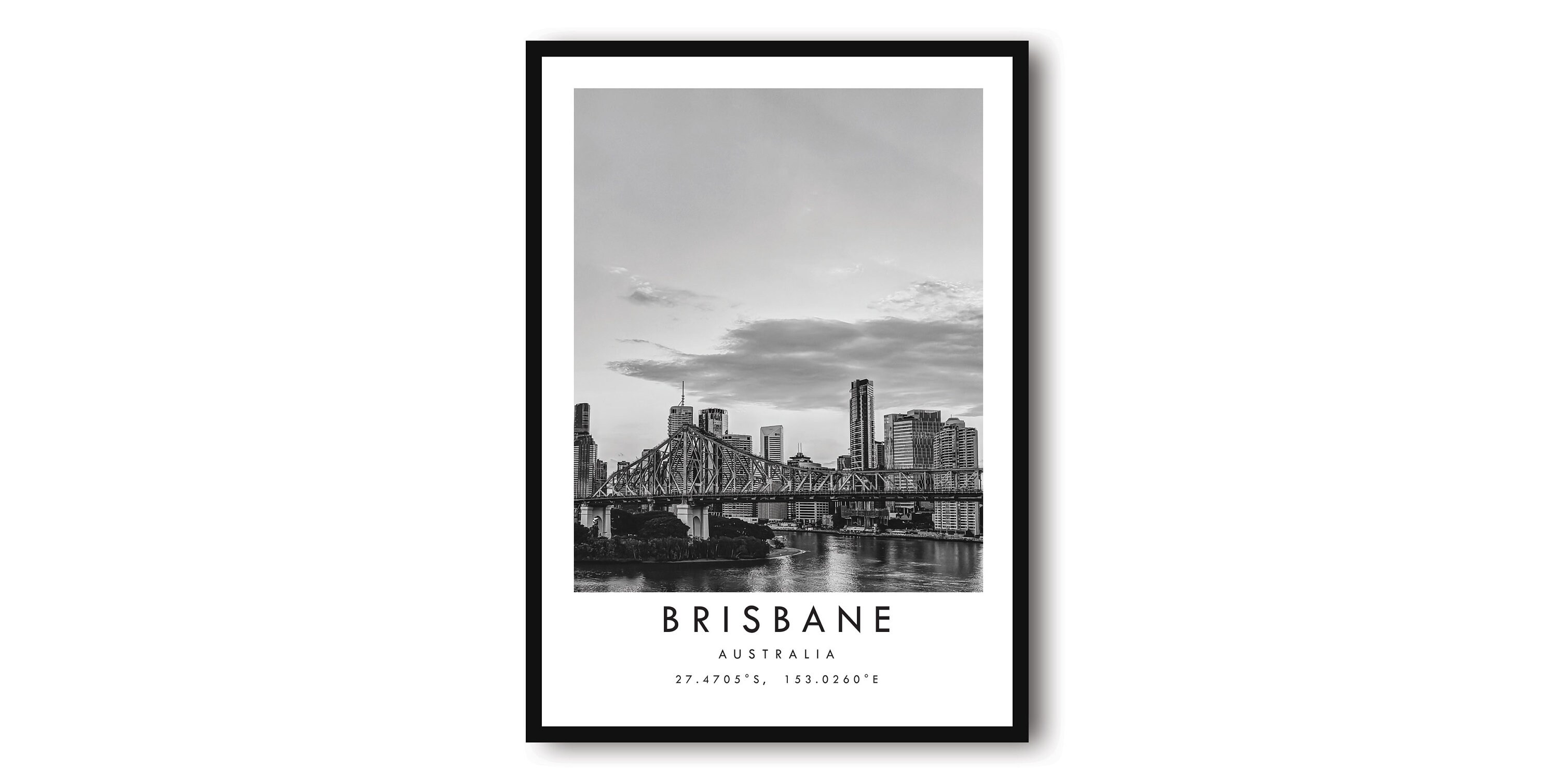 Brisbane Travel Print Brisbane Poster Print Brisbane Wall Etsy