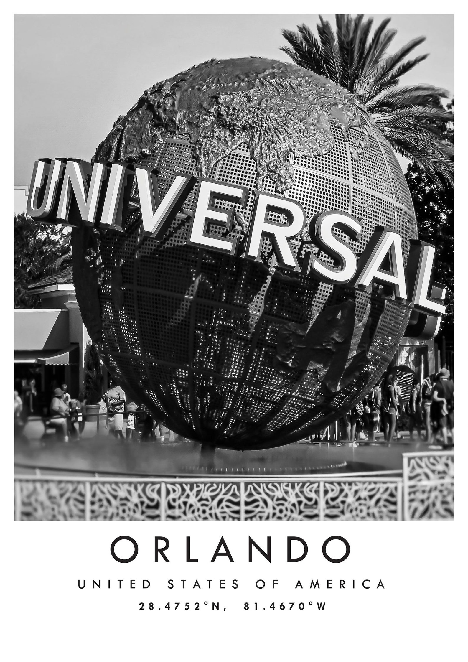 Orlando Travel Print Florida Poster Print Florida Wall Art Etsy