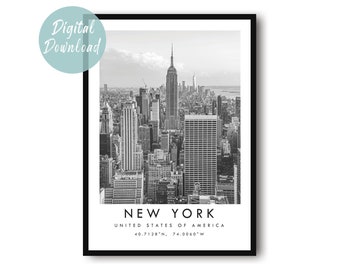 New York Travel Print | Digital Download | 25 Different Size Options
