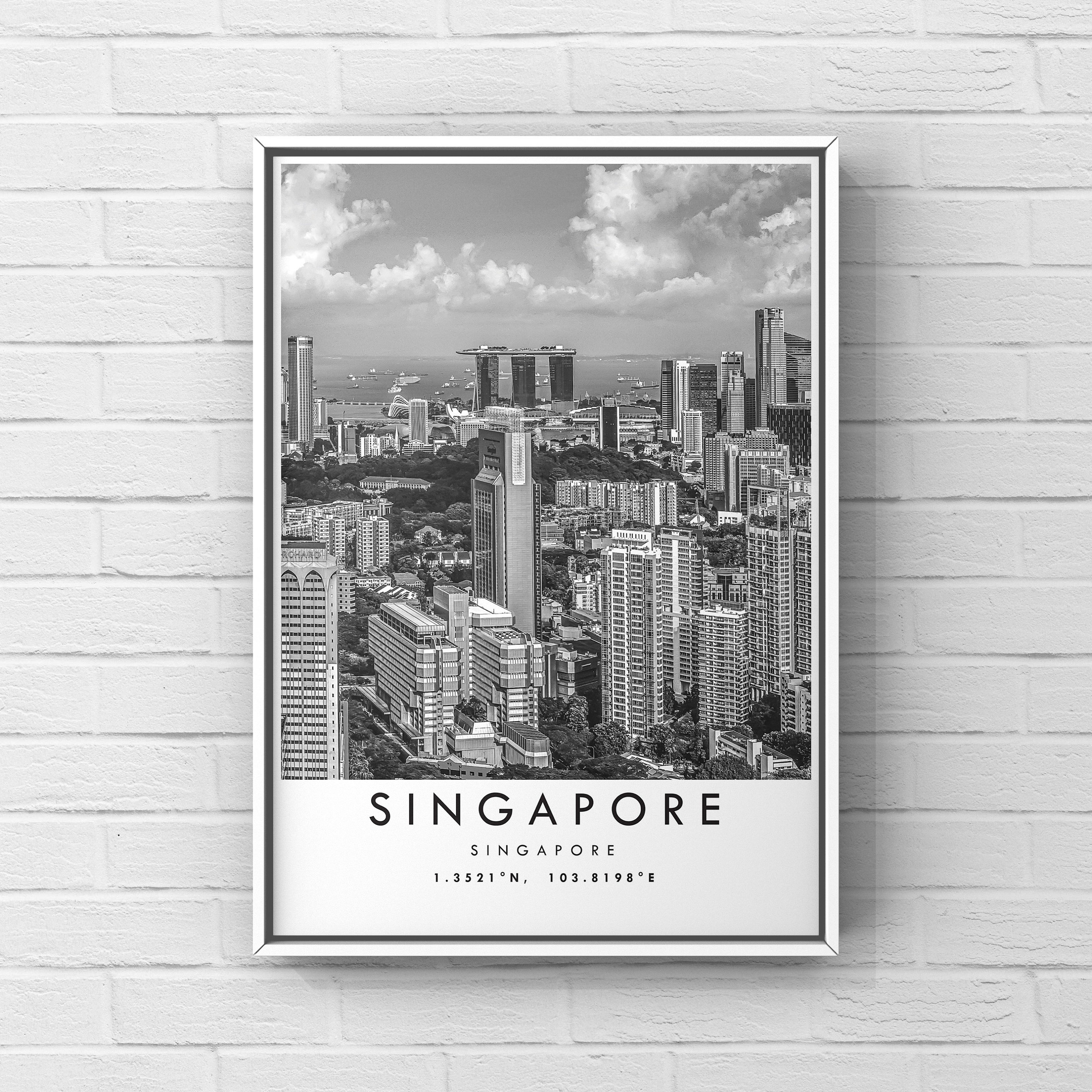 Singapore Travel Print Singapore Poster Print Singapore Wall Etsy México