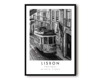 Lisbon Portugal Print: Minimalist Travel Poster