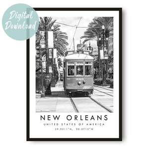 New Orleans Travel Print | Digital Download | 25 Different Size Options