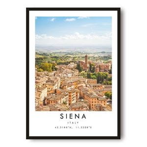 Tirage Citrate Vintage Italie, Sienne, Una Piazza - Circa 1898, Format 8x11 Cm