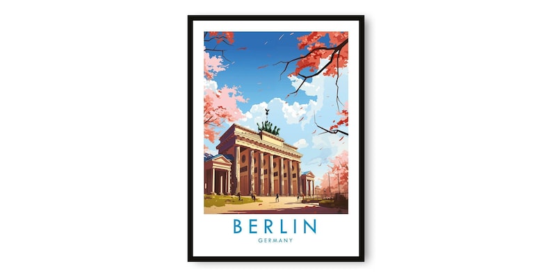 Berlin Travel Poster: Giclée Fine Art Print image 3