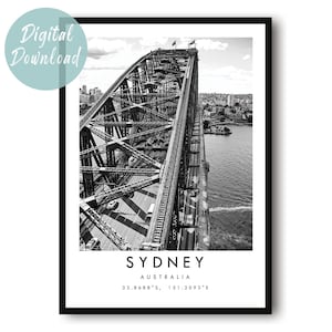 Sydney Travel Print | Digital Download | 25 Different Size Options
