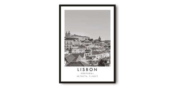Lisbon Photography Print: Minimalist Portugal Wall Art