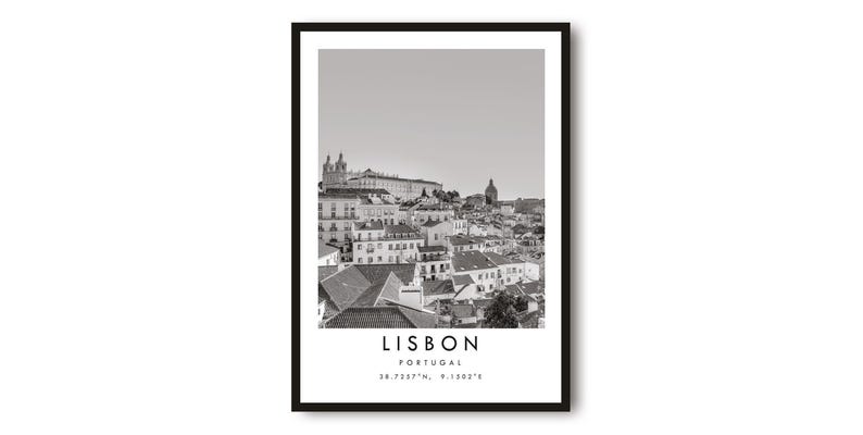Lisbon Photography Print: Minimalist Portugal Wall Art image 1