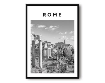 Rome Travel Poster: Minimalist Italy Wall Art