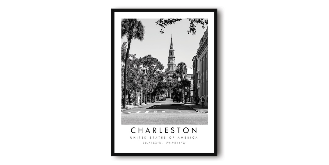 Charleston Travel Print, Charleston Poster Print, Charleston Wall Art