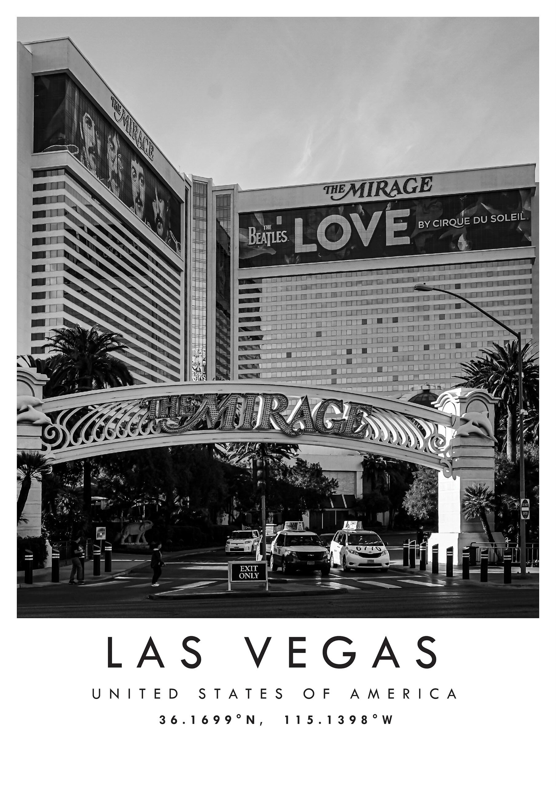 Las Vegas Travel Print Las Vegas Poster Unique Wallart Etsy