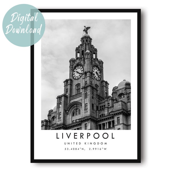 Liverpool Travel Print | Digital Download | 25 Different Size Options