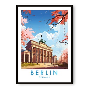 Impresión de viaje a Berlín, póster de viaje a Berlín, impresión de Alemania, decoración de viaje, impresión popular, regalo de cumpleaños, A1/A2/A3/A4/A5
